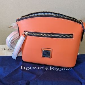 Dooney and Bourke Beacon Domed Crossbody in Coral